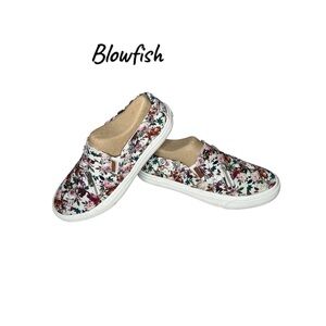 Blowfish Women’s Floral Slip-On Sneakers - White and Multicolor Floral